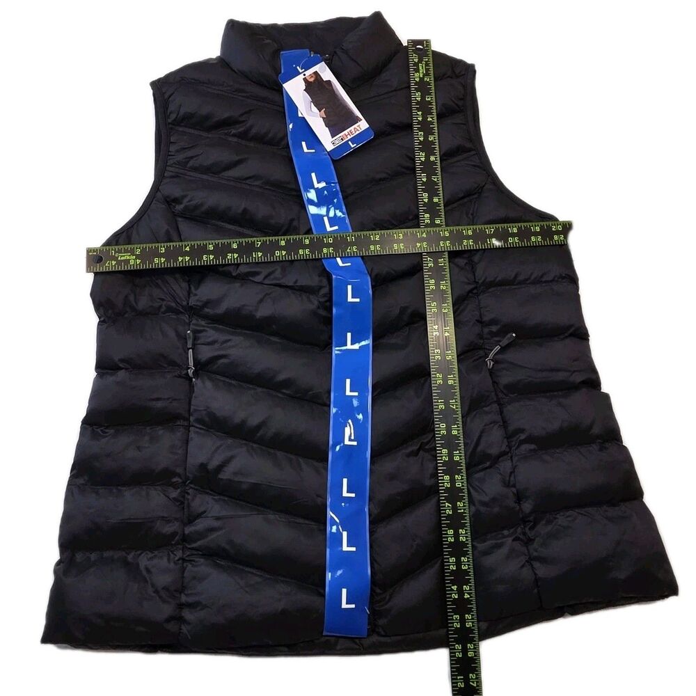 32 Degrees Heat Women's Lightweight Puffer Vest, Black, Size Large‎ - Picture 5 of 5